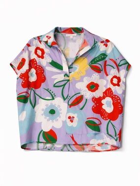 Karlie NWT 100% Cotton Floral Top- L
